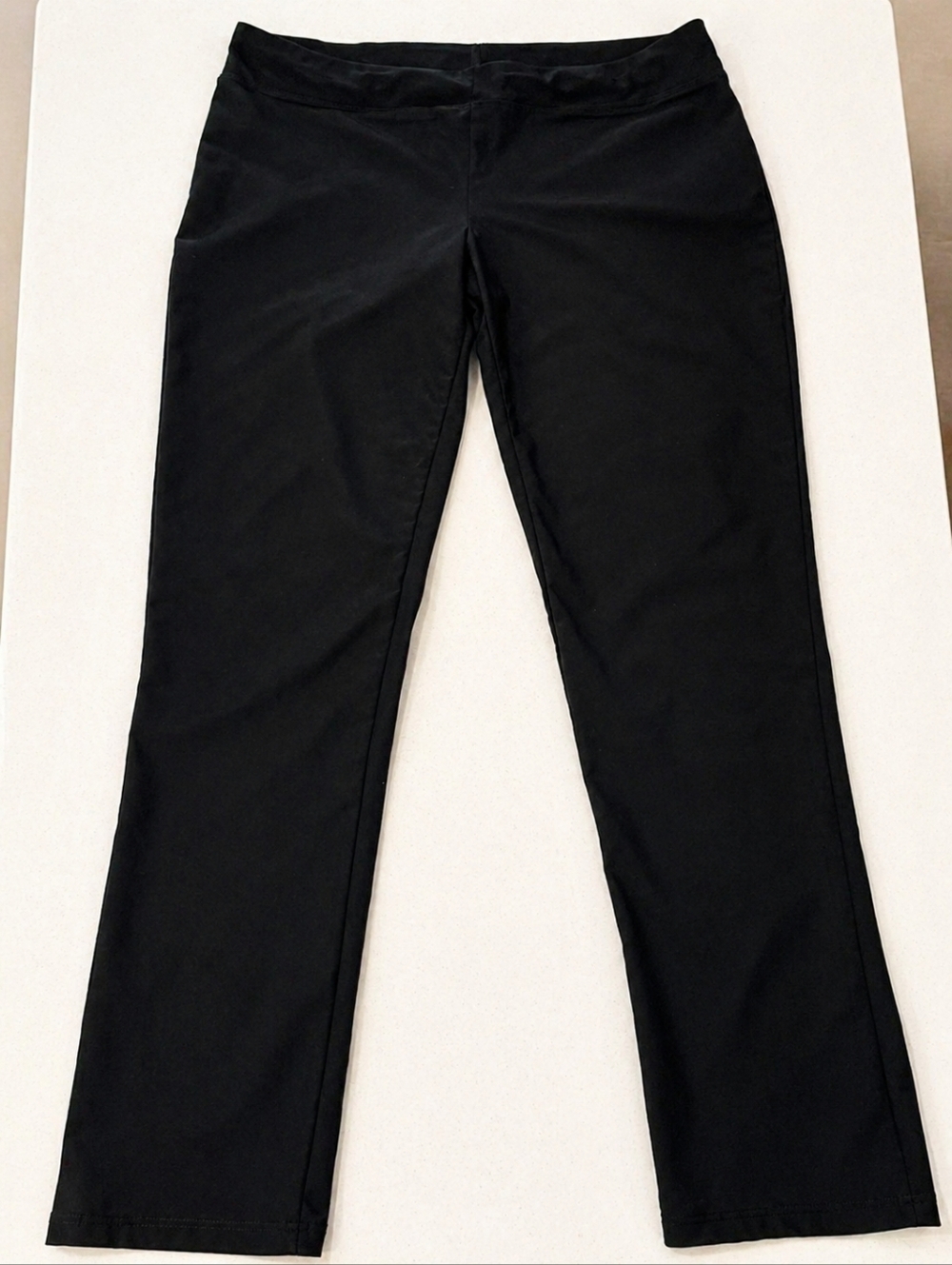Hybrid & Company Black Skinny Pants Women L Stretch Slim Fit Office Work Pants